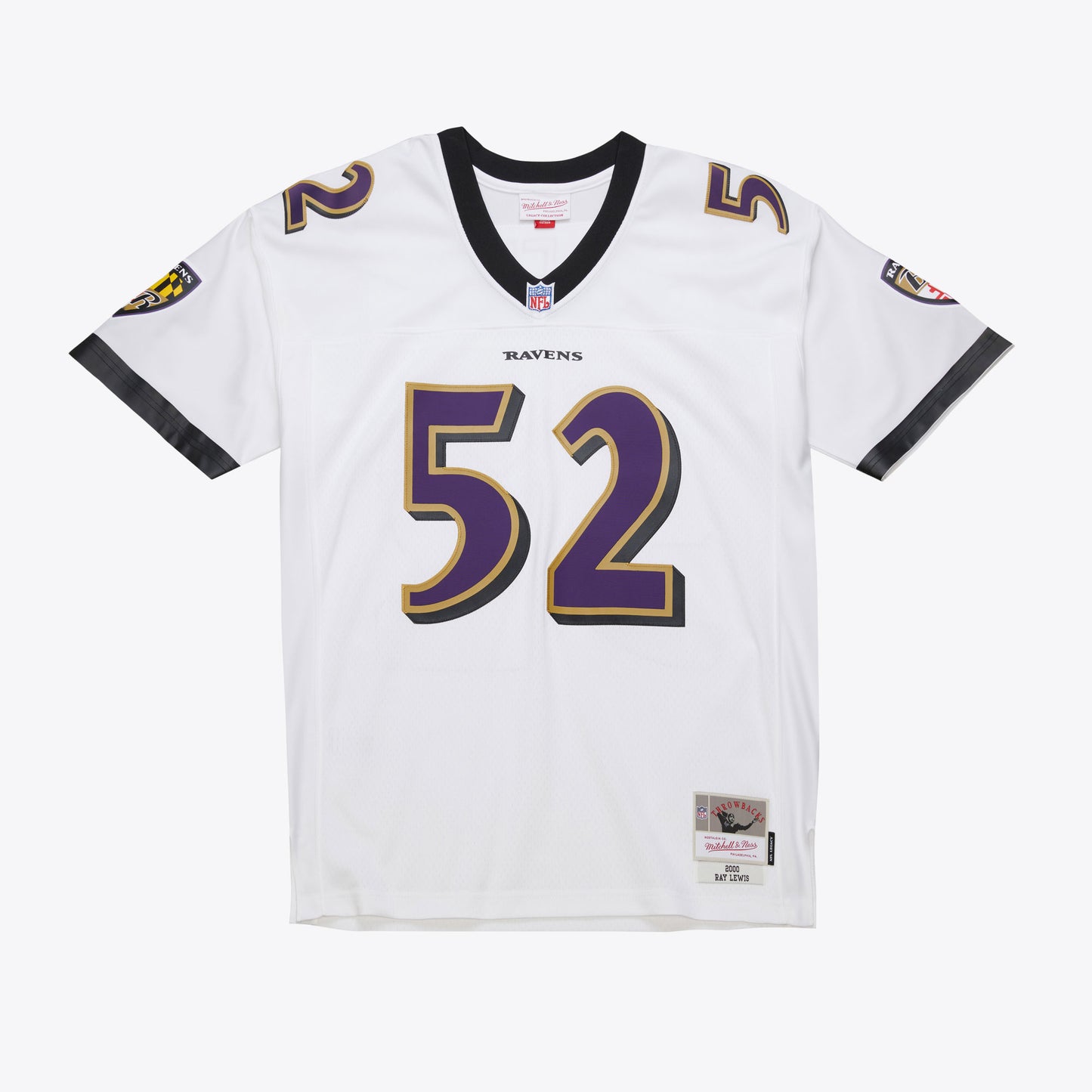 Baltimore Ravens Mitchell & Ness # 52 Ray Lewis White Legacy Jersey