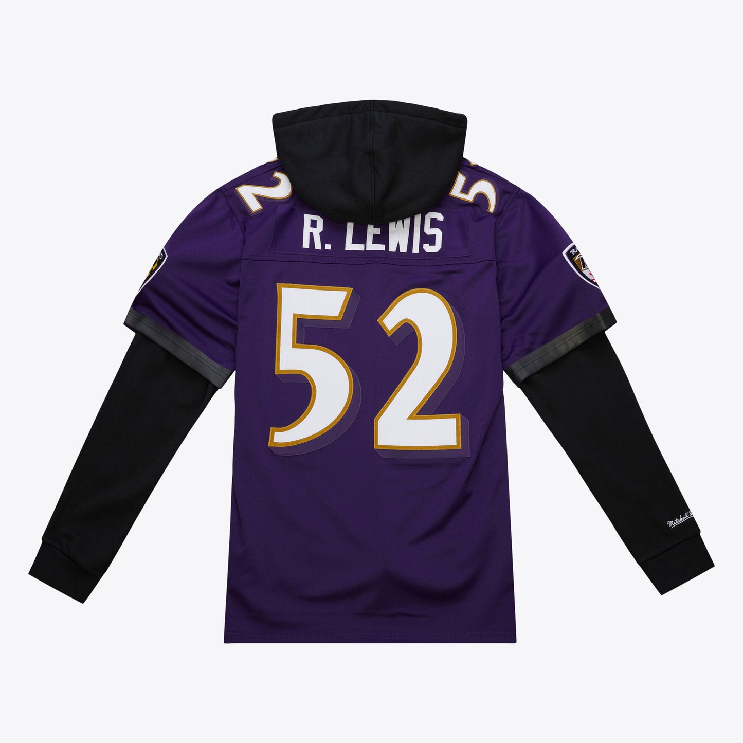Baltimore Ravens Mitchell & Ness #52 Ray Lewis Jersey Hoodie