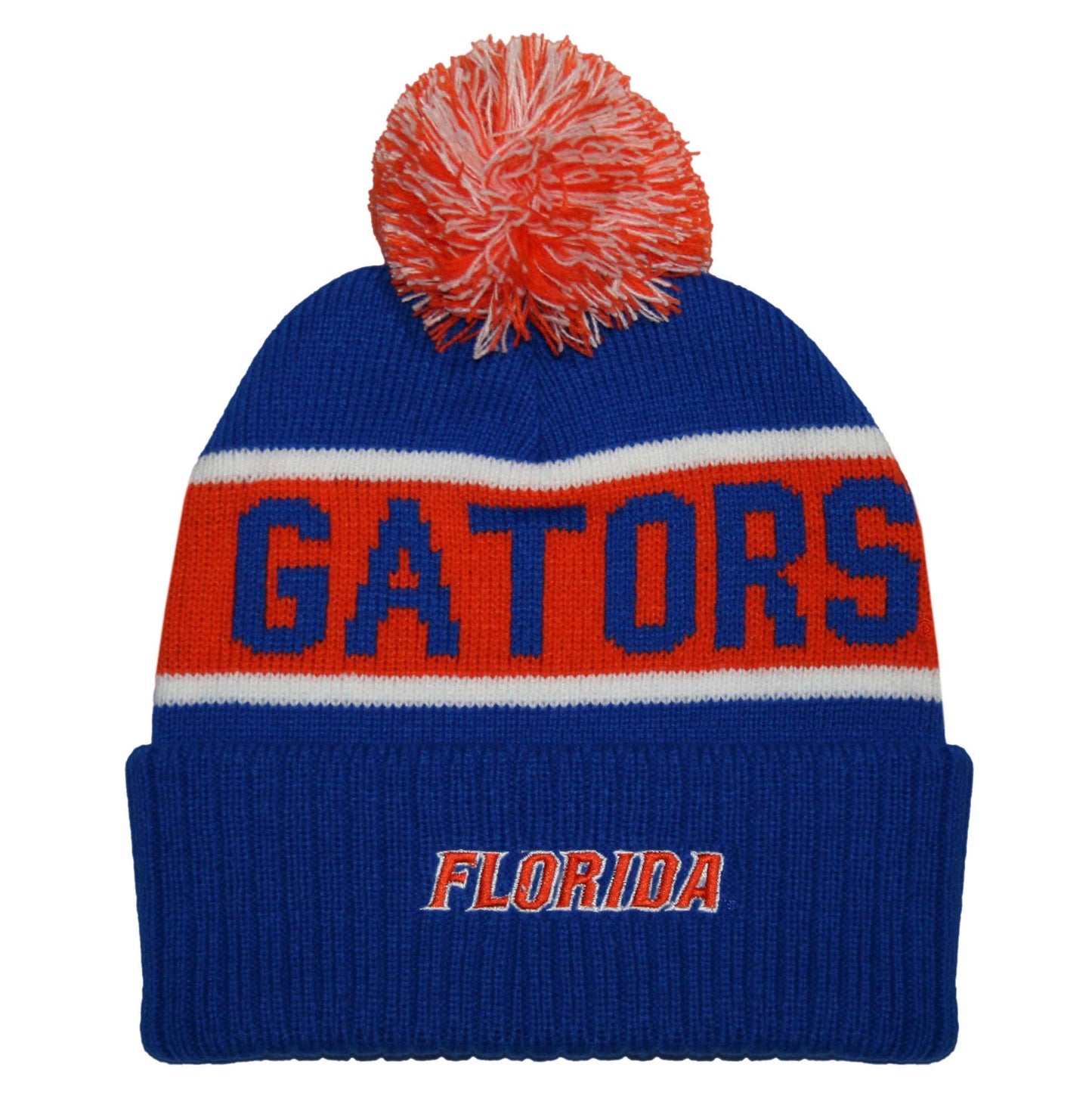 Florida Gators Franchise Club Warrior Knit Hat - Blue w/ Pom Pom