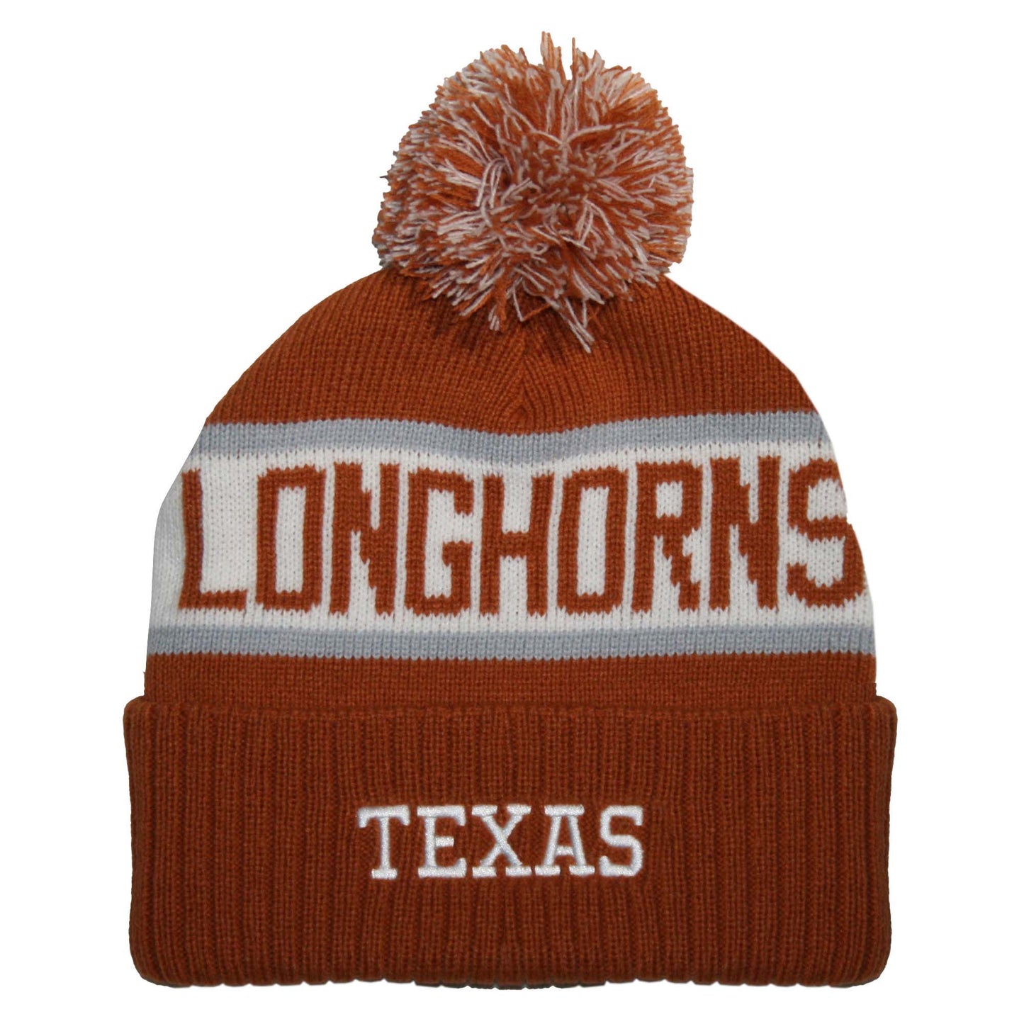 Texas Longhorns Franchise Club Warrior Knit Hat - Orange w/ Pom Pom