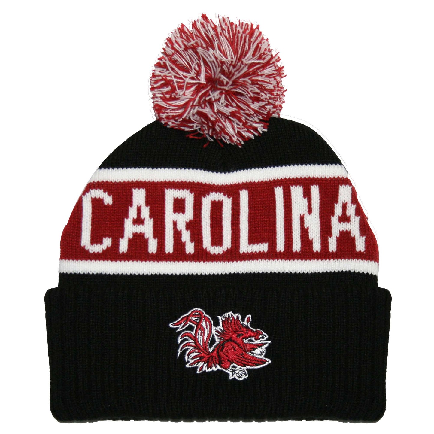 South Carolina Gamecocks Franchise Club Warrior Knit Hat - Garnet w/ Pom Pom