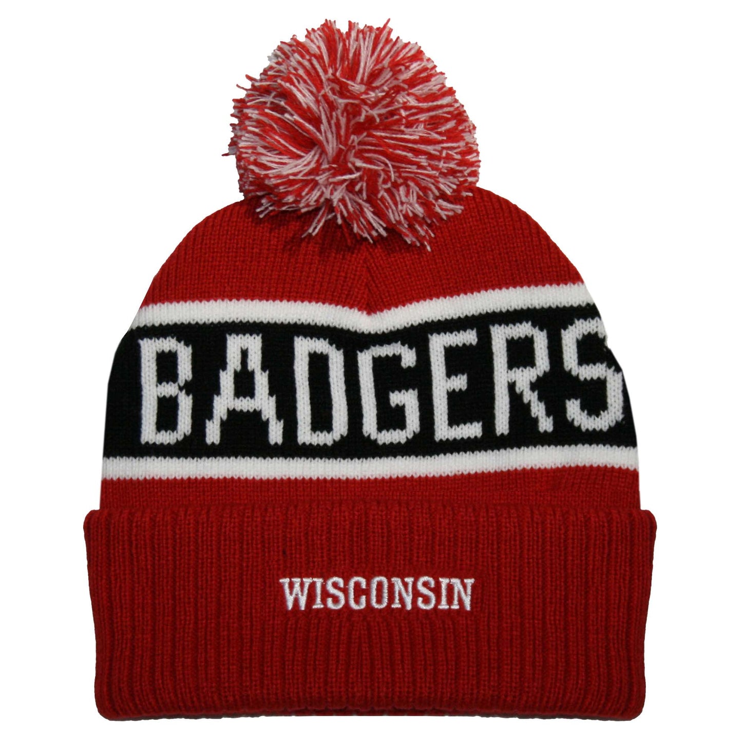 Wisconsin Badgers Franchise Club Warrior Knit Hat - Red w/ Pom Pom