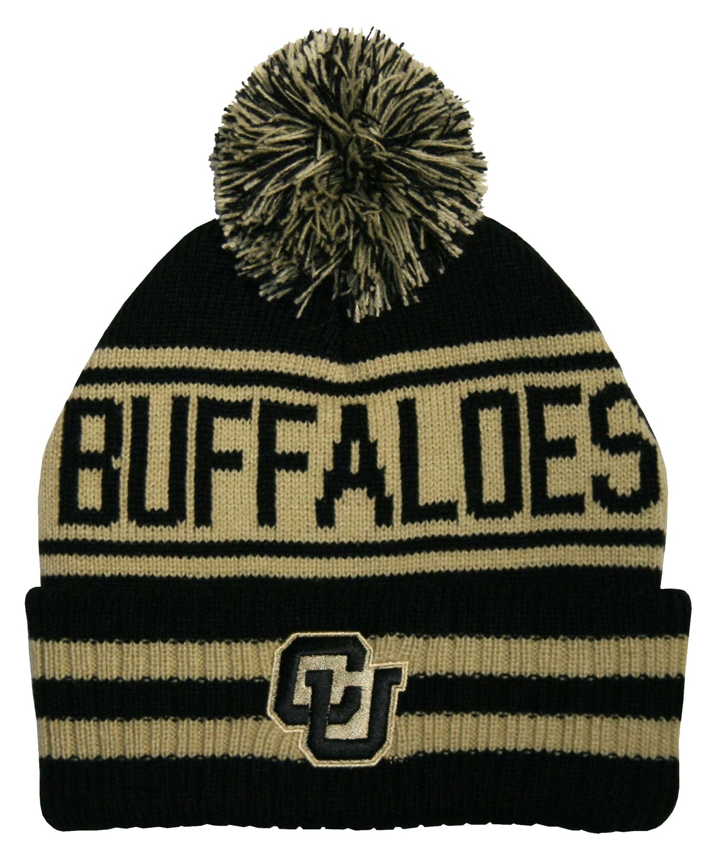 Colorado Buffaloes Franchise Club Rally Cry Knit Hat - Black w/ Pom Pom