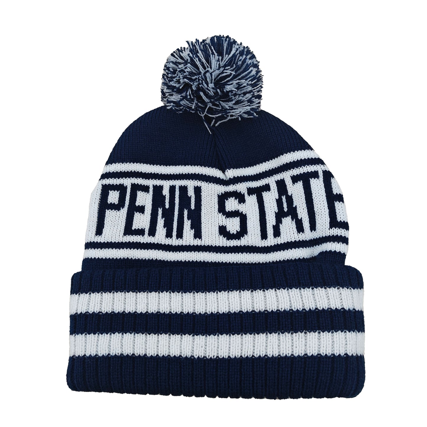 Penn State Nittany Lions Franchise Club Rally Cry Knit Hat - Navy w/ Pom Pom