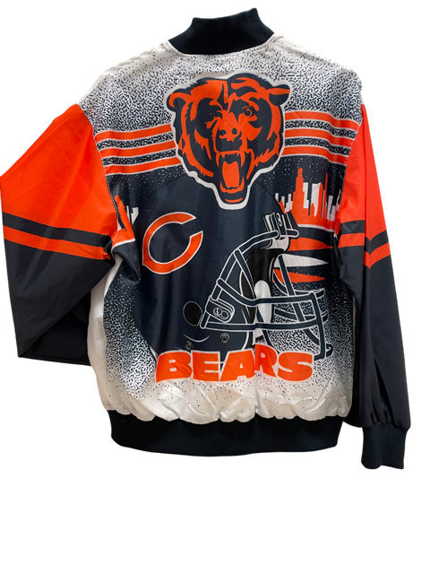 Chicago Bears MTC City Scape Full Snap Jacket - White