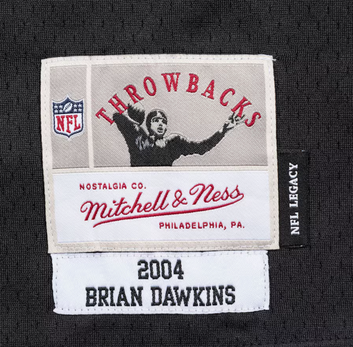 Philadelphia Eagles Mitchell & Ness #20 2004 Brian Dawkins Legacy Black Jersey