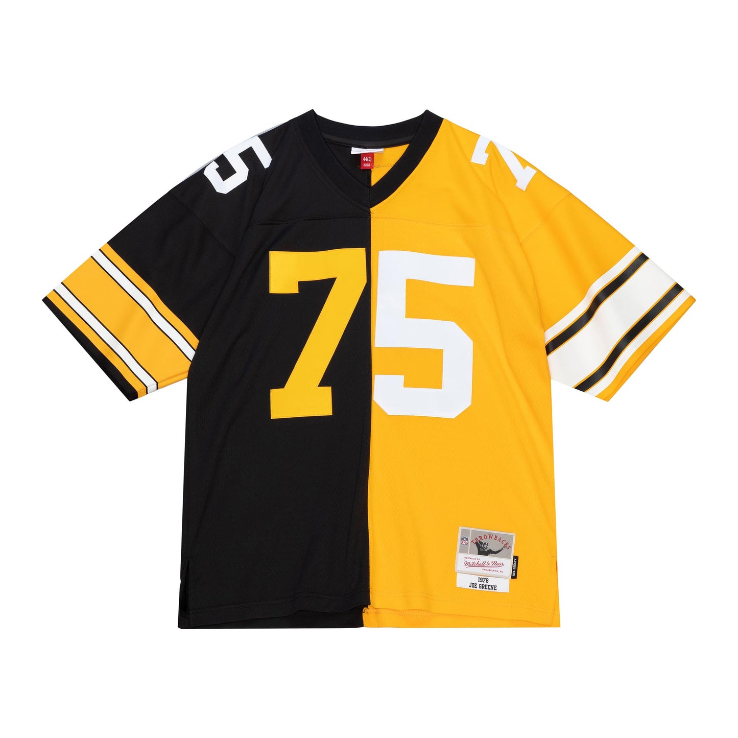 Pittsburgh Steelers #75 Joe Greene Mitchell & Ness Legacy Split Mens Jersey