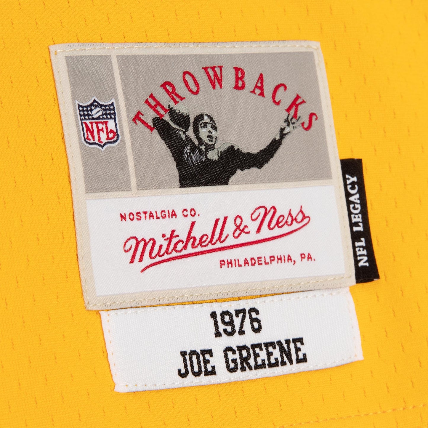 Pittsburgh Steelers #75 Joe Greene Mitchell & Ness Legacy Split Mens Jersey