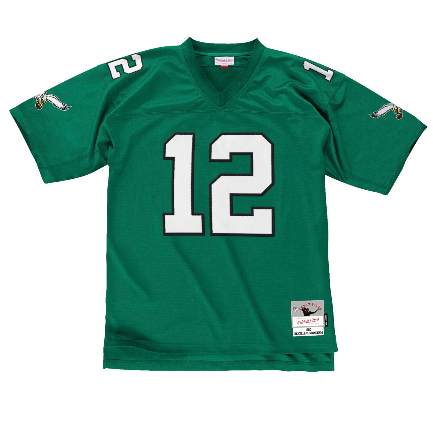 Philadelphia Eagles Mitchell & Ness #12 Randall Cunningham Legacy Kelly Green Jersey
