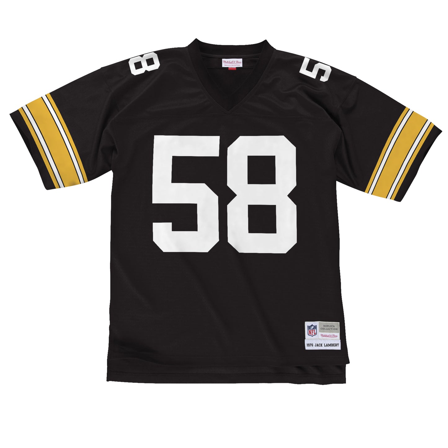 Pittsburgh Steelers Jack Lambert Mitchell & Ness Hall of Fame 1976 Legacy Black Jersey