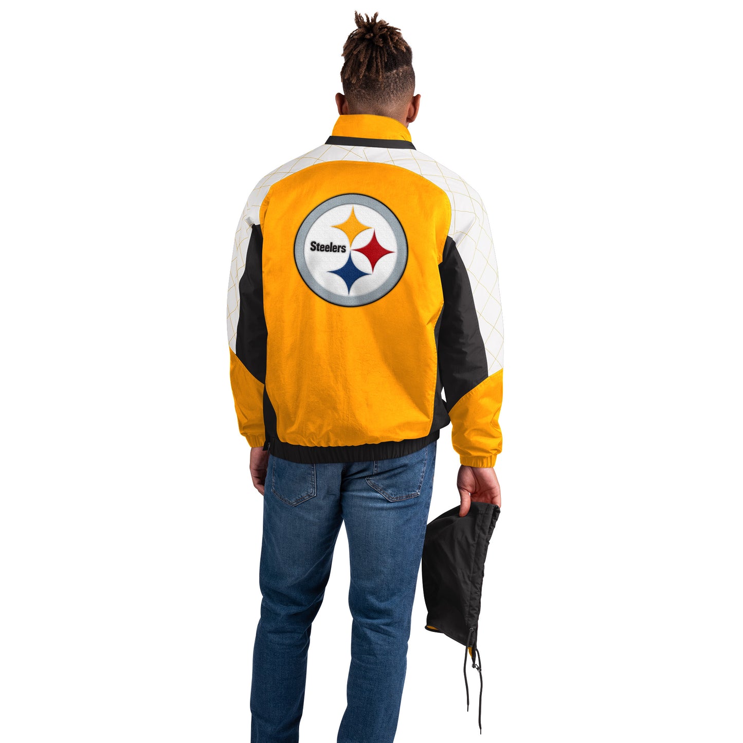 Pittsburgh Steelers Starter Body Check 1/2 Zip Pullover Men's Jacket