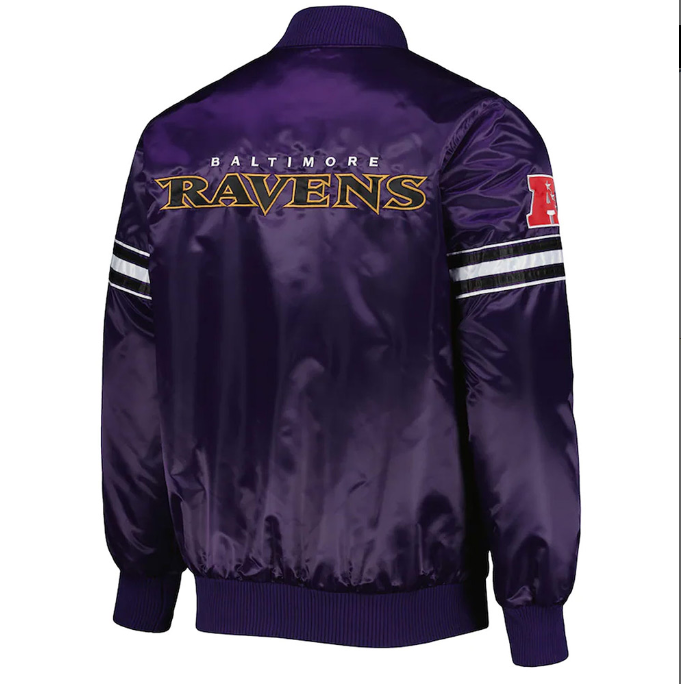Baltimore Ravens G-III Starter Pick and Roll Satin Jacket