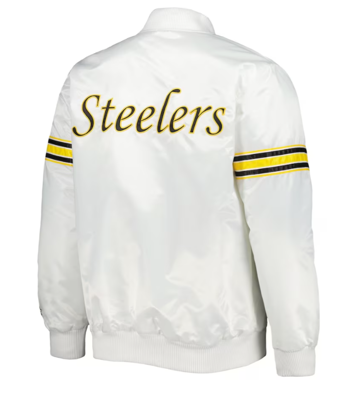 Pittsburgh Steelers Starter The Power Forward Throwback Full-Snap Jacket - White