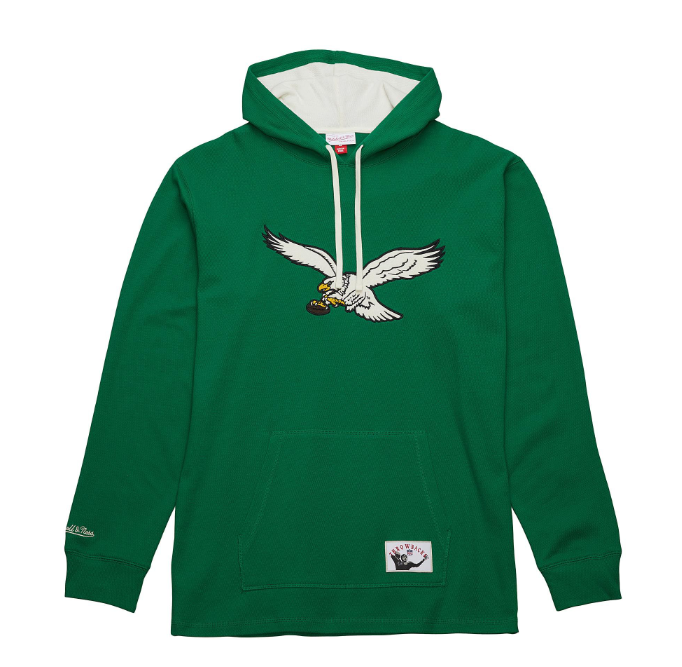 Philadelphia Eagles Mitchell & Ness Legendary Vintage Thermal Hoodie