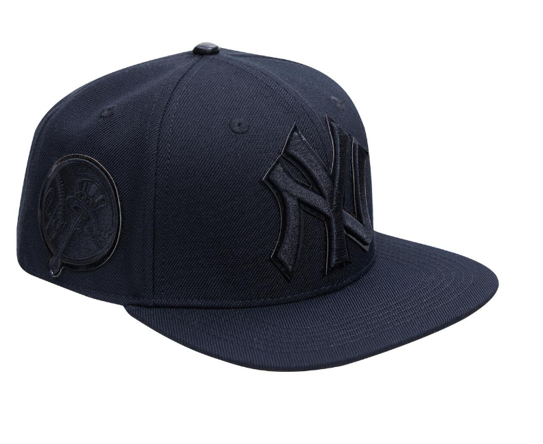New York Yankees Pro Standard Triple Black Snapback Hat