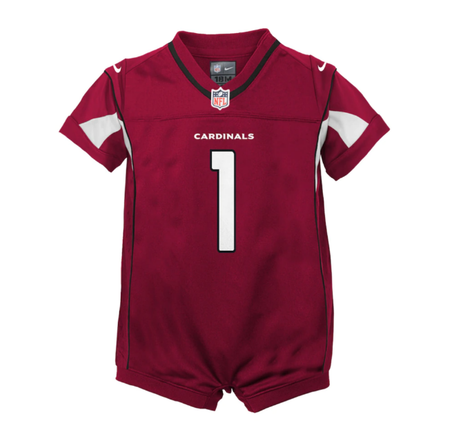 Arizona Cardinals #1 Kyler Murray Infant Jersey Romper- Red