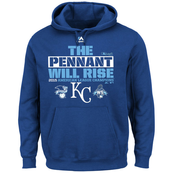 Kansas City Royals 2015 Club House Hoody Men's Sweat Tops - Blue