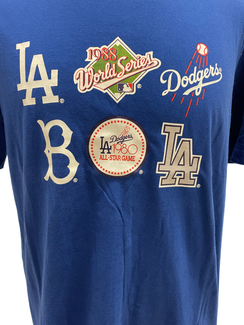 Los Angeles Dodgers New Era Logo Evolution T-shirt- Blue