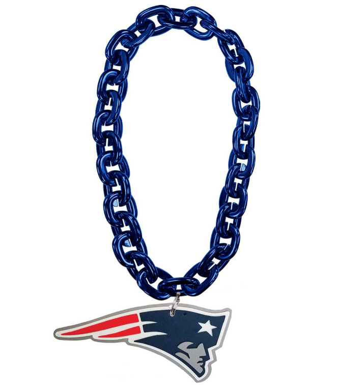 New England Patriots Logo Aminco Foam Fan Chain- Navy