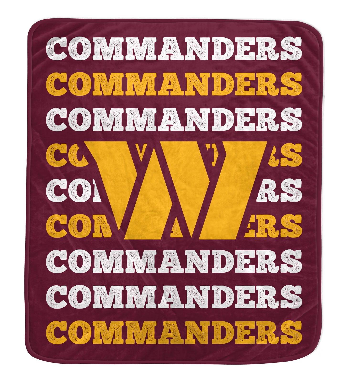 Washington Commanders Pegasus 60x70 Repeat Wordmark Fleece Throw