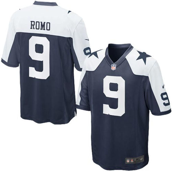 Dallas Cowboys Tony Romo #9 Nike Youth Throwback Game Jersey - Blue / White