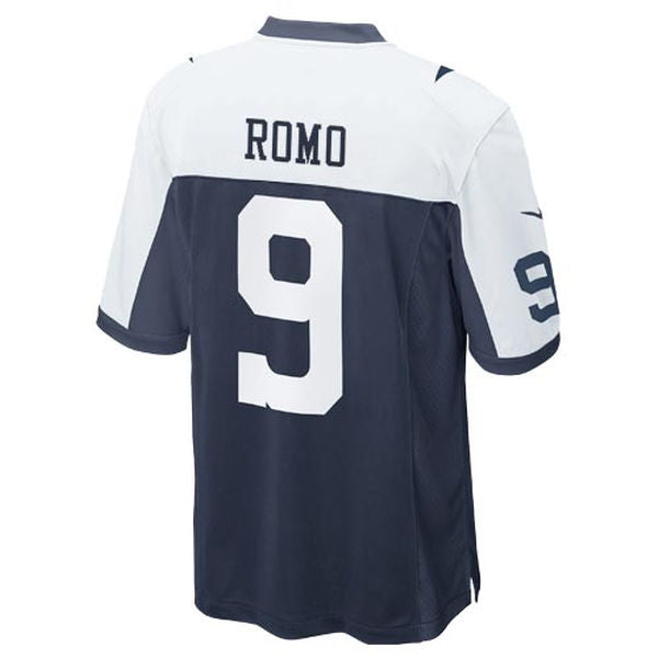 Dallas Cowboys Tony Romo #9 Nike Youth Throwback Game Jersey - Blue / White