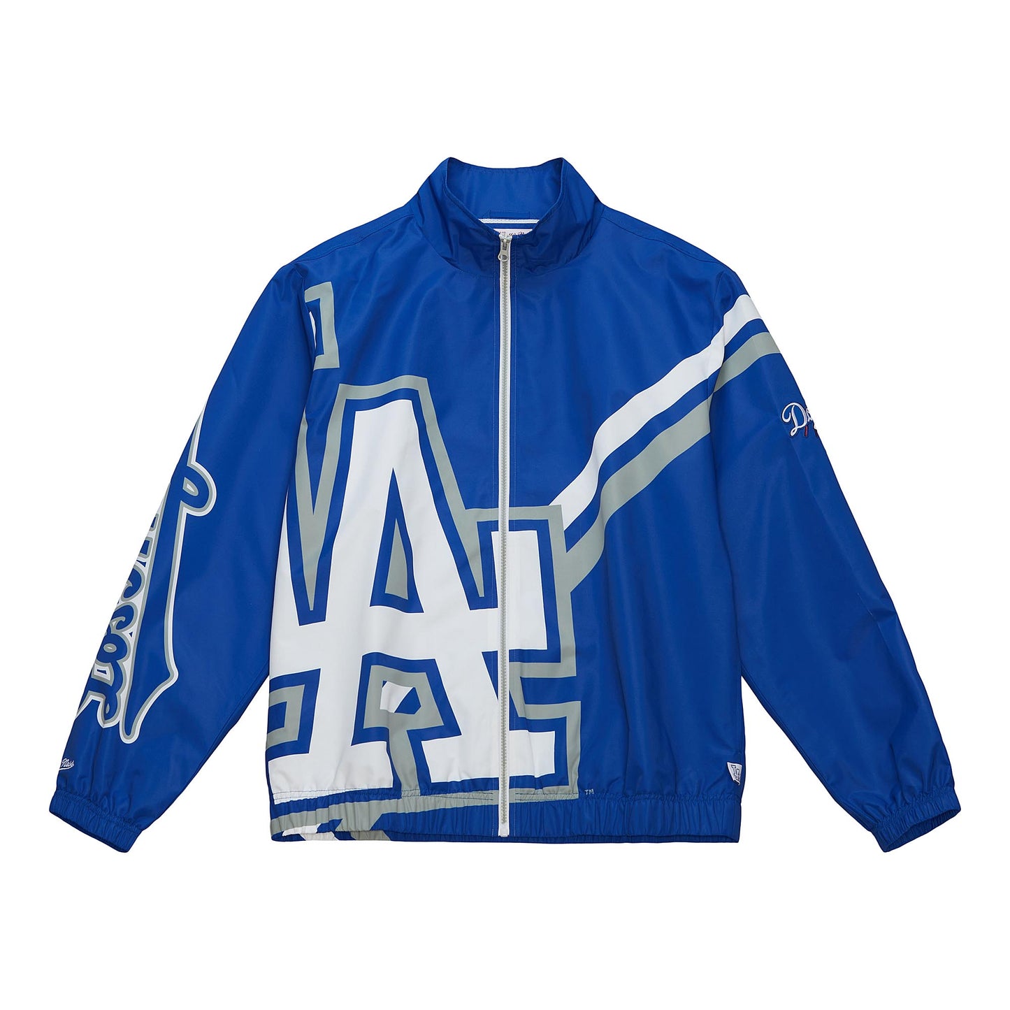 Los Angeles Dodgers Mitchell & Ness Exploded Logo Warm Up Full Zip Jacket - Blue