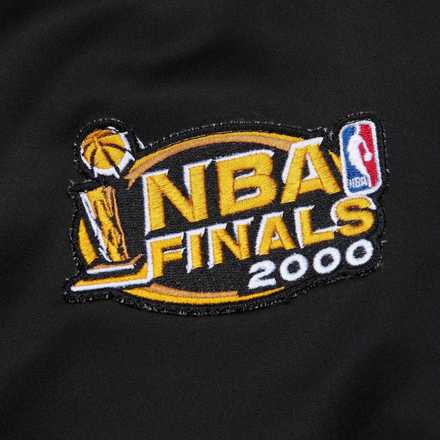 Los Angeles Lakers Mitchell & Ness Black Satin Bomber Jacket