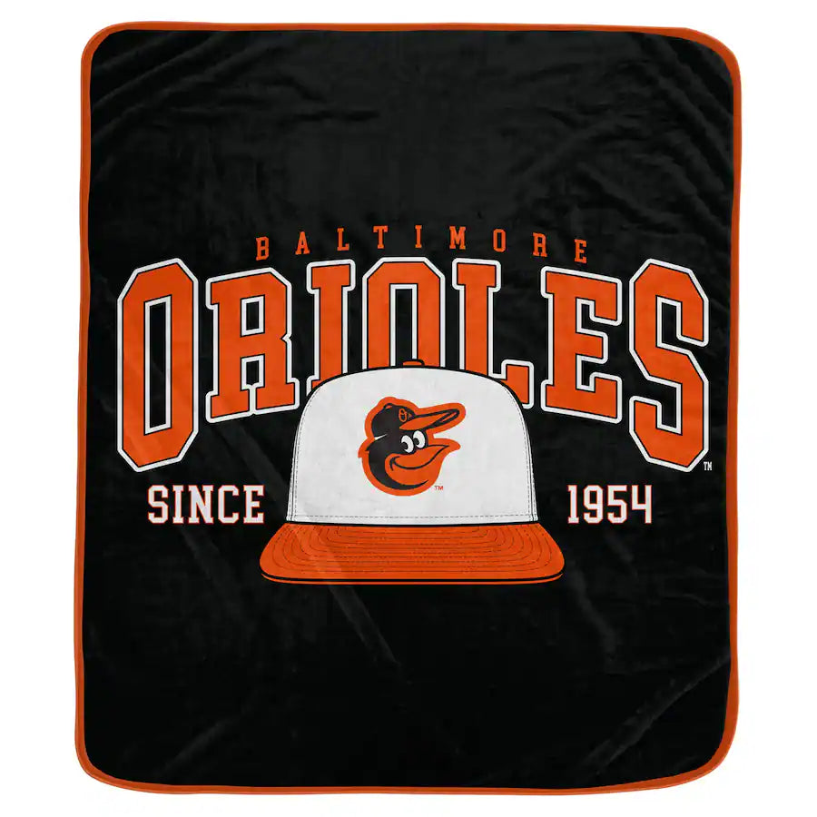 Baltimore Orioles Pegasus Vintage Arch Ultra Soft 50" x 60" Blanket