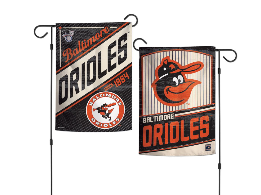 Baltimore Orioles Wincraft Cooperstown 2 Sided Garden Flag 12.5" X 18