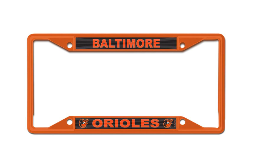 Baltimore Orioles Wincraft Orange License Plate Frame