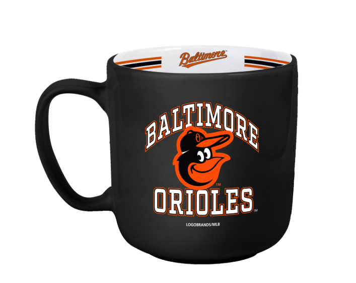 Baltimore Orioles Logo Bands 15oz. Stripe Mug