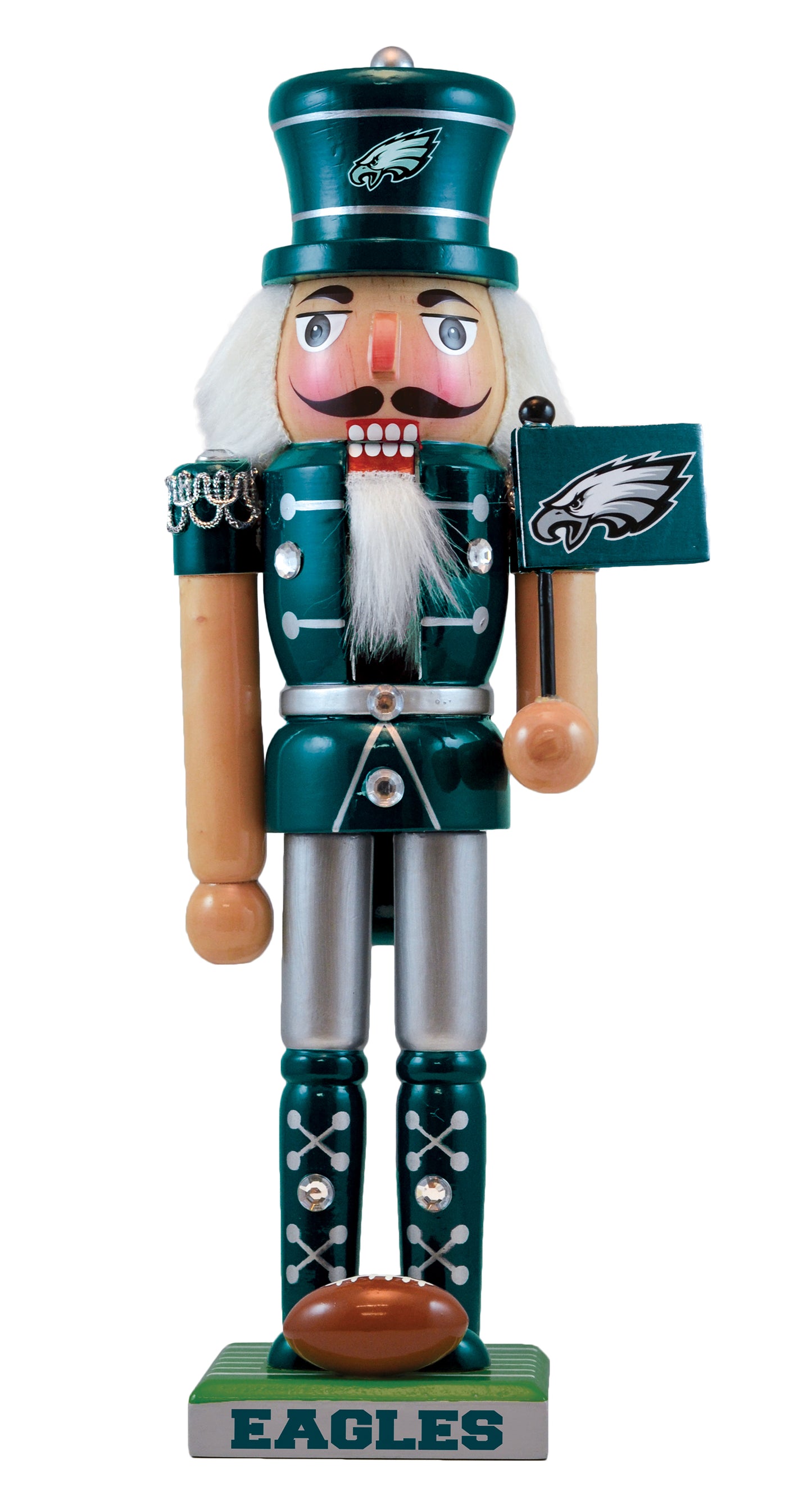 Philadelphia Eagles Master Piece 12" Wooden Nutcracker