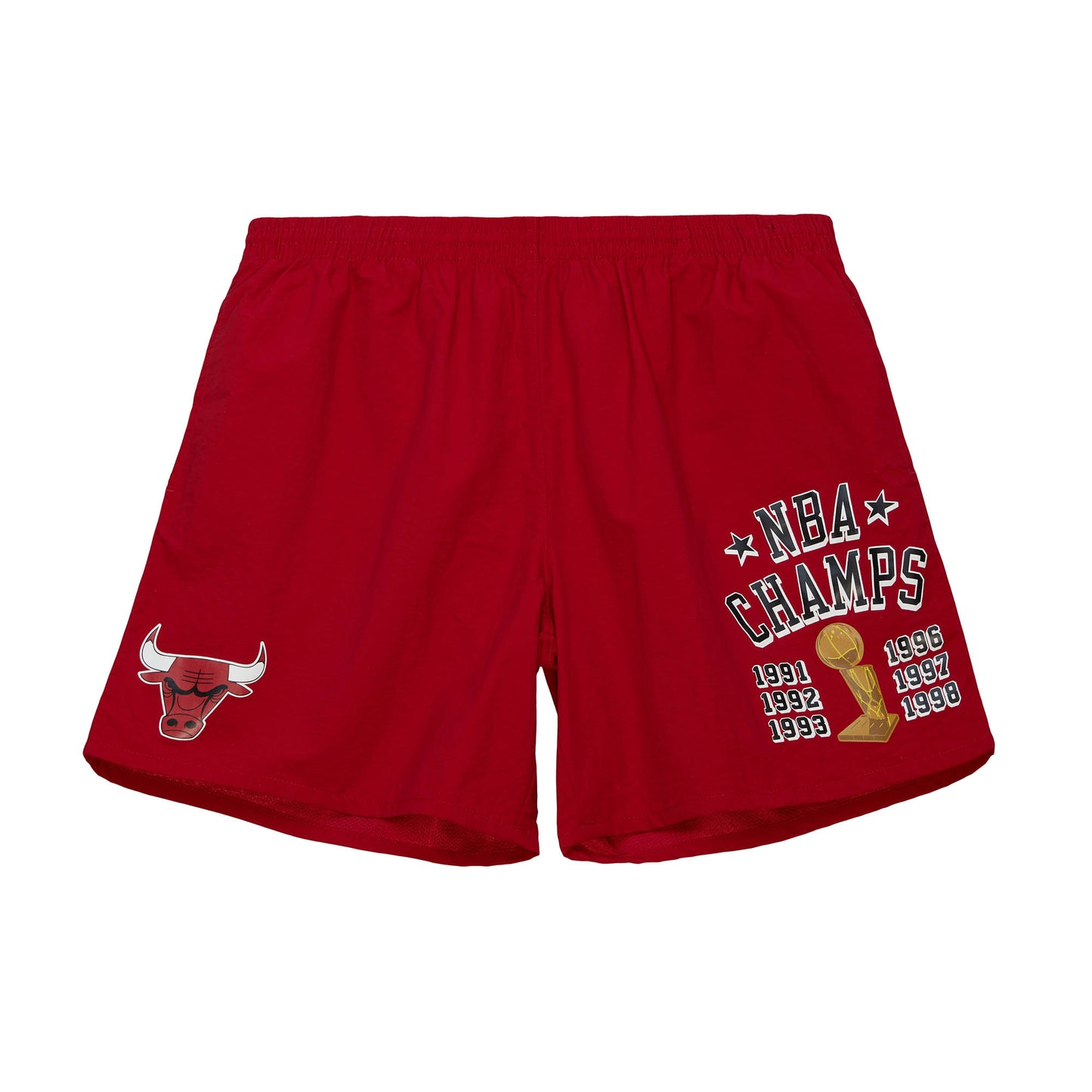 Chicago Bulls Mitchell & Ness 6x Champions Heritage Shorts - Red