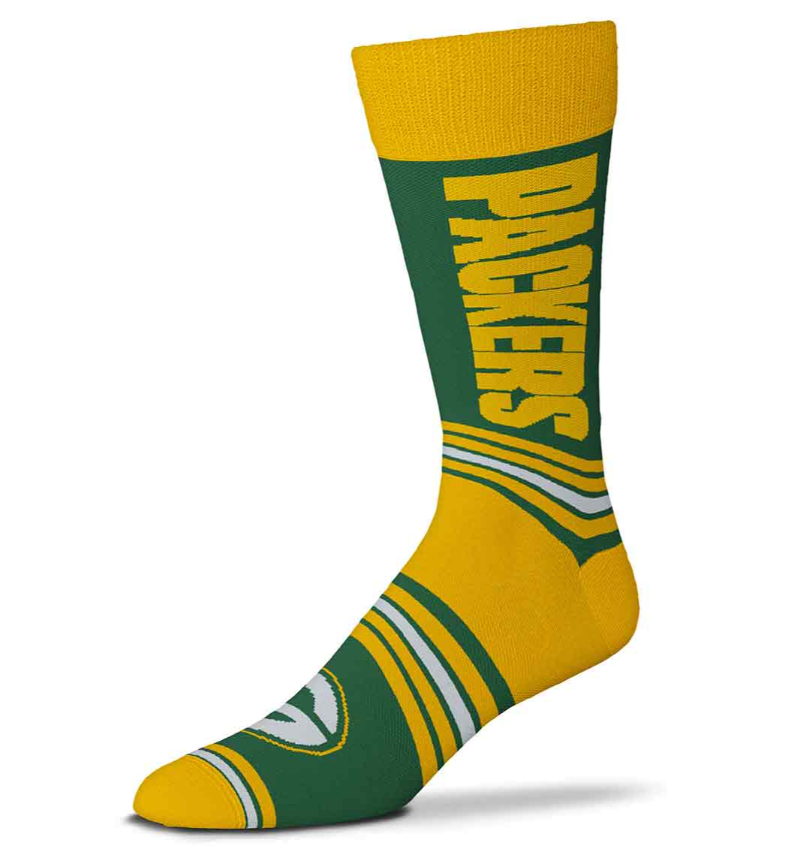 Green Bay Packers For Bare Feet Go Team Socks OSFM