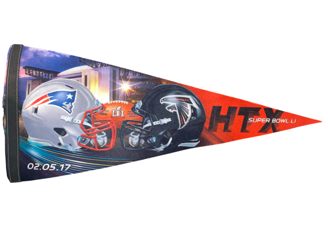 Super Bowl LI Patriots Vs Falcons Dueling Premium Pennant 12" x 30"