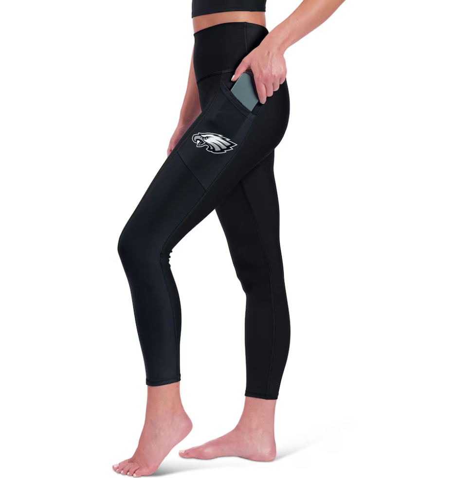 Philadelphia Eagles Certo Women's High Waist Two-Pocket Leggings - Black
