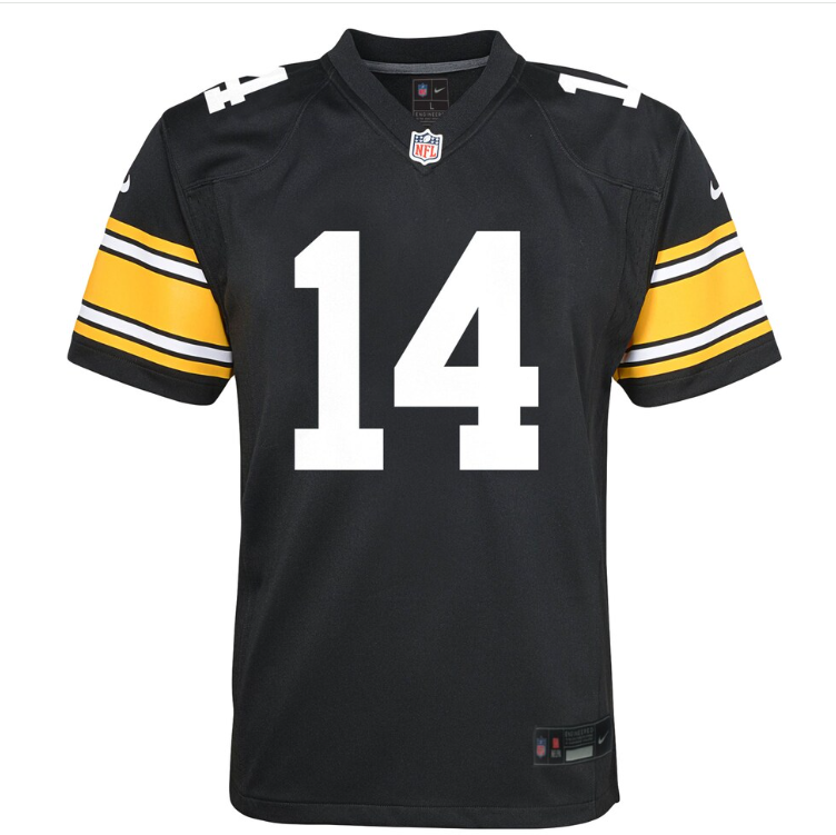 Pittsburgh Steelers Nike #14 George Pickens Youth Jersey-Black