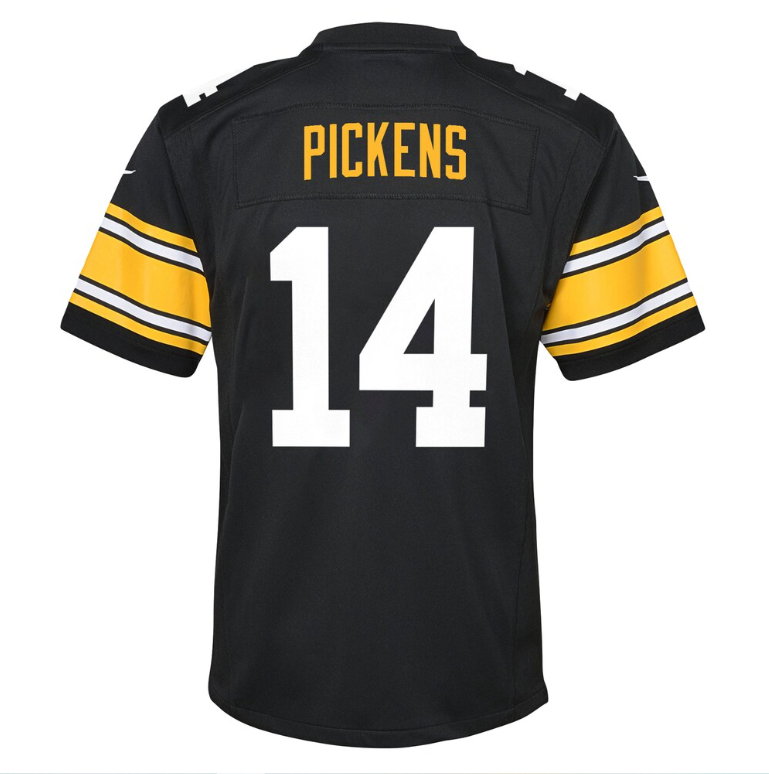 Pittsburgh Steelers Nike #14 George Pickens Youth Jersey-Black