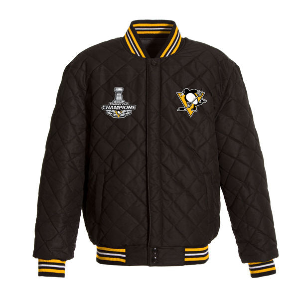Pittsburgh Penguins JH Design 2016 Stanley Cup Champions Wool Reversible Jacket