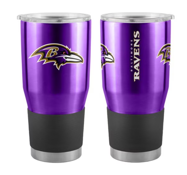 Baltimore Ravens Logo Brands 30 oz Power Coat Ultra Tumbler
