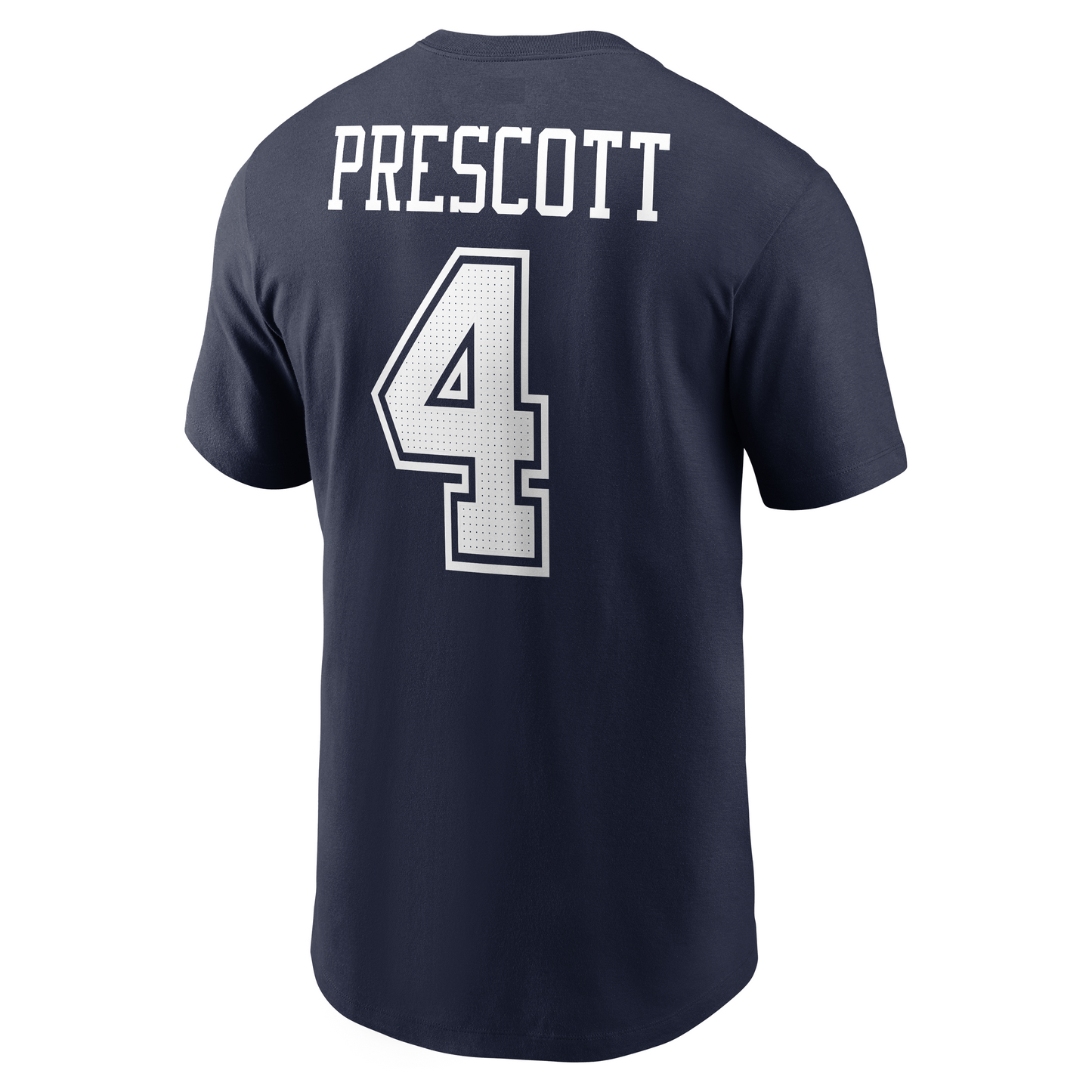 Dallas Cowboys Nike #4 Dak Prescott Name & Tee Navy T-shirts