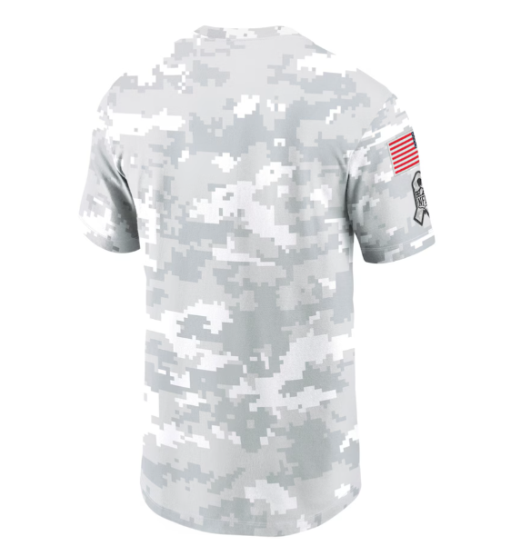 Dallas Cowboys Nike 2024 Salute to Service T- Shirt - White/Gray
