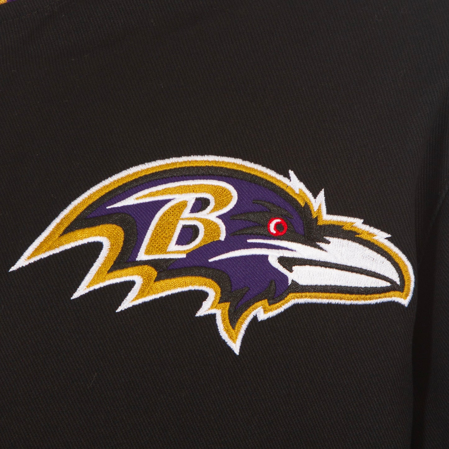 Baltimore Ravens JH Design Twill Jacket- Black