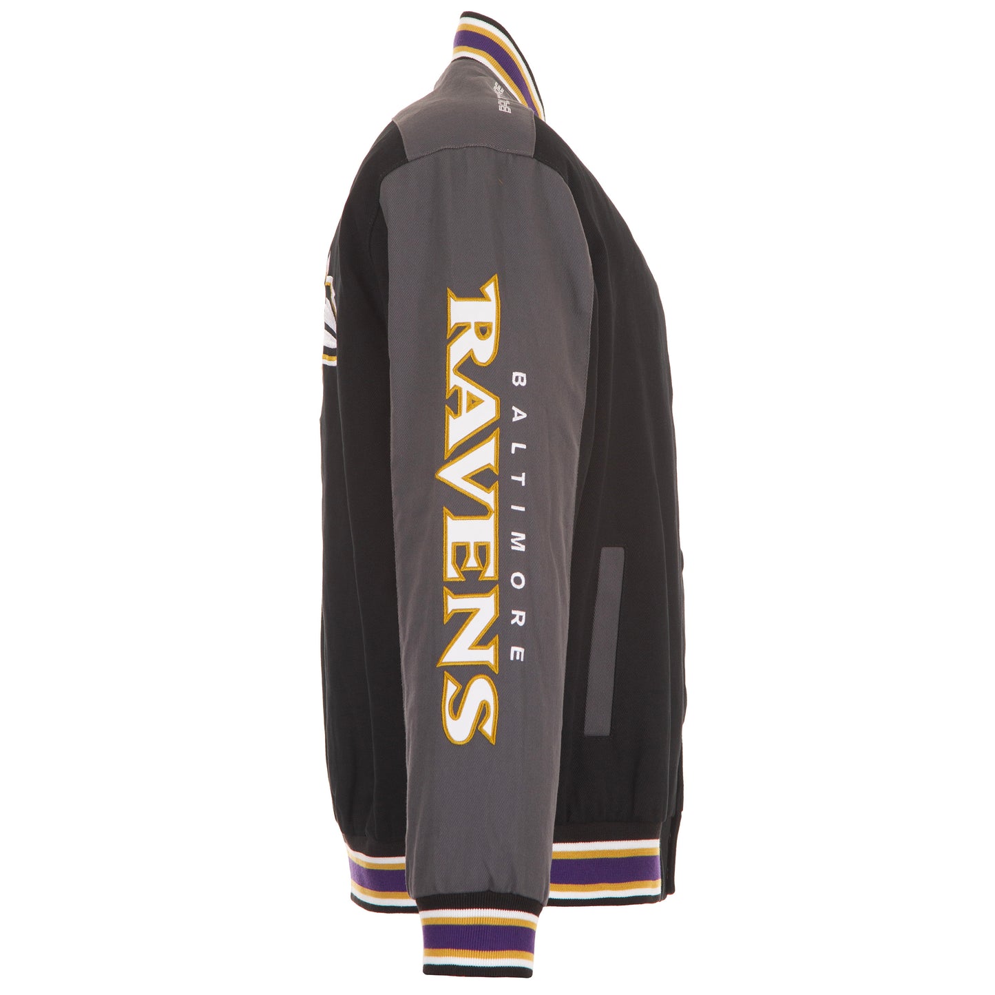 Baltimore Ravens JH Design Twill Jacket- Black