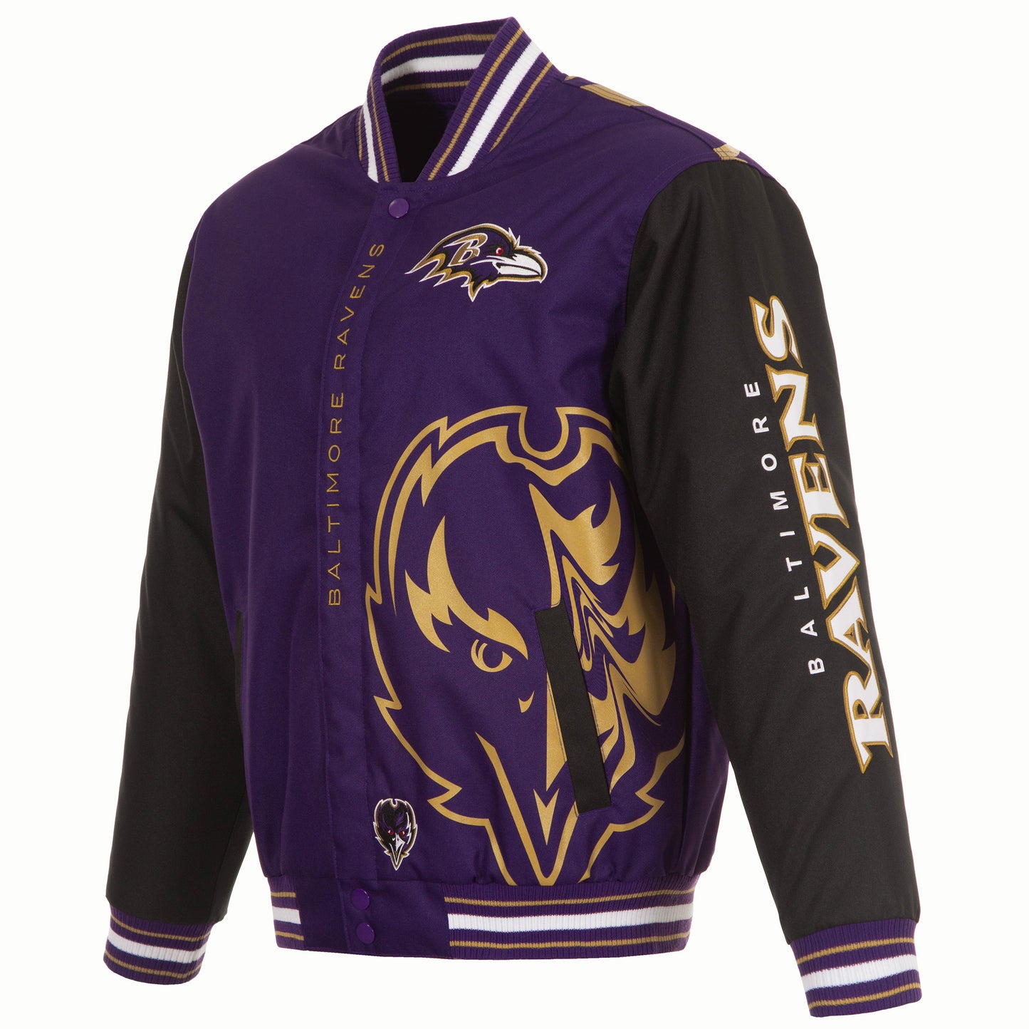 Baltimore Ravens JH Design Poly-Twill Jacket - Purple