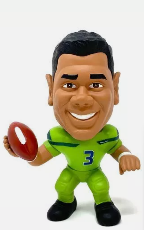 Seattle Seahawks Party Animal Russel Wilson Big Shot Ballers Figure