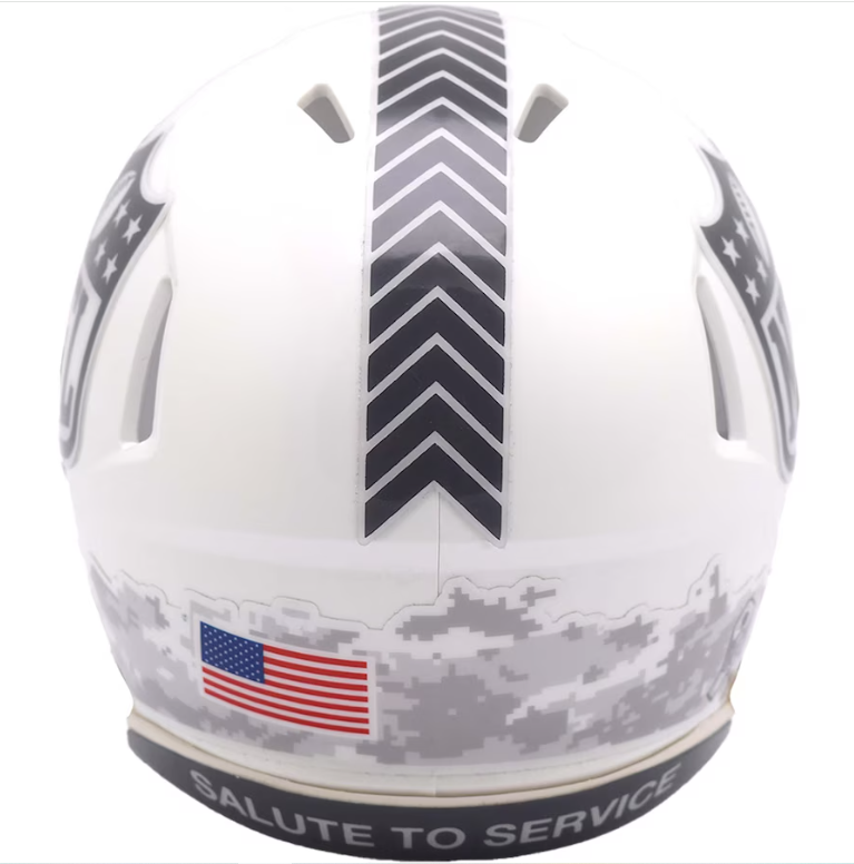 Baltimore Ravens 2024 Salute to Service (STS) Mini Replica Helmet - White
