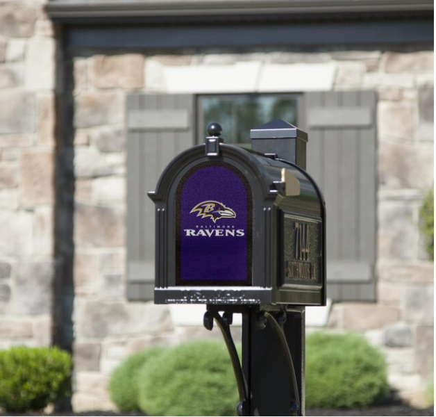 Baltimore Ravens Mailbox Graphic Purple Metallic