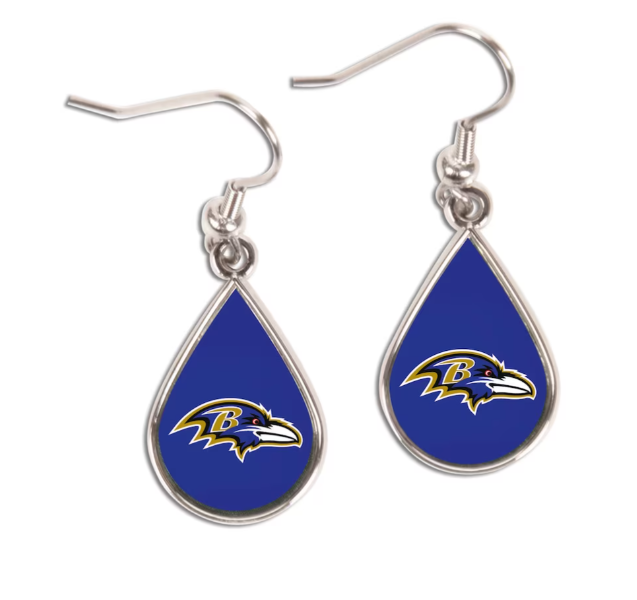 Baltimore Ravens Wincraft Tear Drop Earring